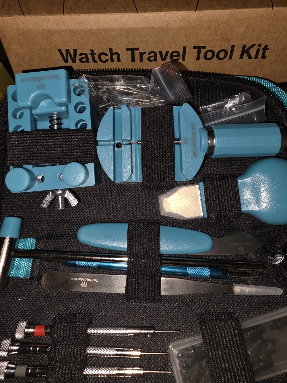TechnoMarine Watch Travel Tool Kit - Teal Case